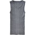 2022 New American Retro Sports Fitness Outer Wear Men's Solid Color Base Knitted Vest for Young Men in Summer. 