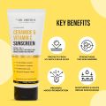 Dr. Sheth's Ceramide & Vitamin C Sunscreen SPF 50+ PA+++ For Women & Men | UVA UVB Sun Protection | 80g. 