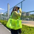 Portable Water Resistant PVC Travel Bag Waterproof Large Capacity Gym Sport Bag PVC Shoulder Fitness Transparent Bag Summer Beach. 