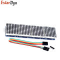 MAX7219 Dot Matrix Module For Arduino Microcontroller 4 In One Display with 5P Line Red Green Blue. 