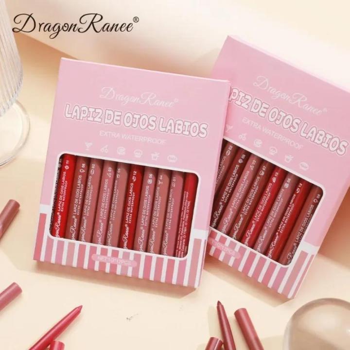 Cameo%20Brown%20Lip%20Stick%20Lipliner%20Pencil%2012-color%20Set%20Draw%20Outline%20The%20Lip%20Line%20Pen%20Matte%20Long-lasting%20Lipstick%20Pink%20Velvet%20Makeup%20-%20Image%202
