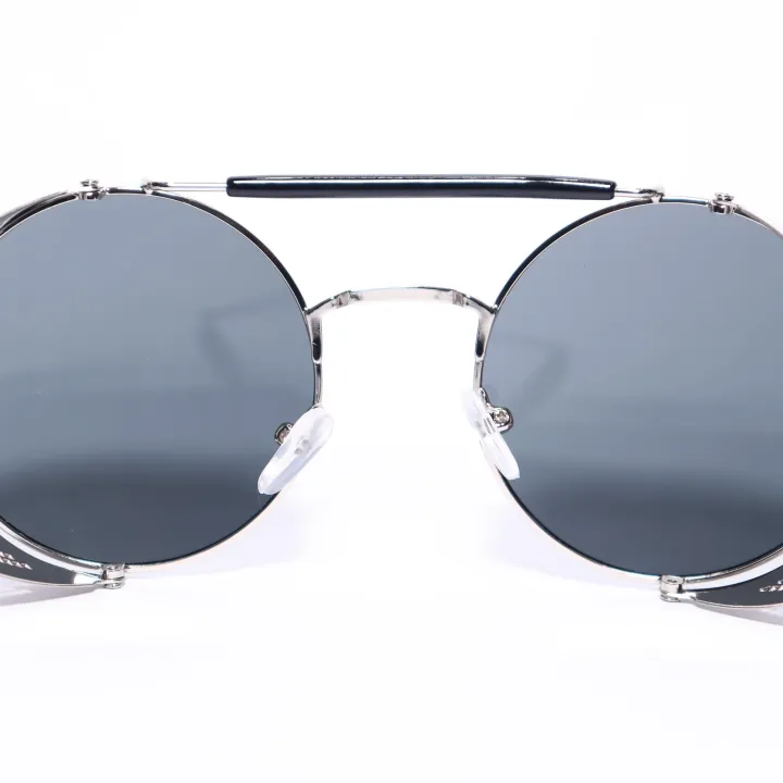 Silver/Black%20Frame%20Black%20Lens%20Round%20Sunglasses%20For%20Men%20-%20Image%205