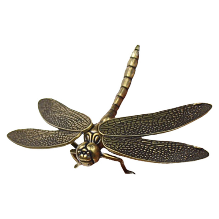 fasdaga%202X%20Mini%20Brass%20Dragonfly%20Casting%20Animal%20Figurine%20Retro%20Style%20Metal%20Sculpture%20Home%20Desktop%20Craft%20Decoration%20-%20Image%203