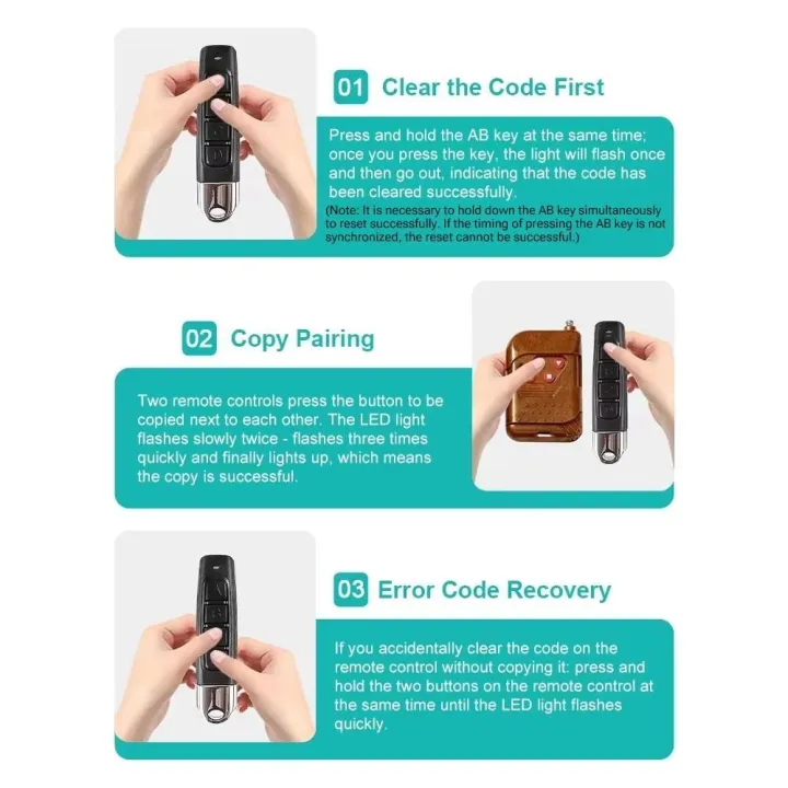 NEW%20Mini%20Remote%20Control%20for%20Electric%20Gate/Garage%20Door%20Strong%20Signal%20433MHz%20Universal%20Rolling%20Code%20Durable%20for%20Daily%20Use%20-%20Image%204