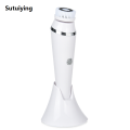 Sutuiying Portable Waterproof Facial Cleansing Spin Roller Sonic Massager Luxury Cleaner Brush Silicone Electric Face Brush with 4 Brush Heads. 
