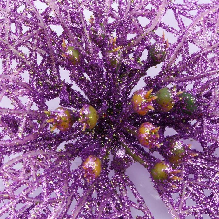 10pcs%206"%20Fashion%20Wedding%20Birthday%20Glitter%20Hollow%20Christmas%20Flowers%20Xmas%20Tree%20Decorations%20-%20Image%203