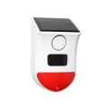 IP65 Waterproof Solar Powered WiFi Infrared Motion Sensor Detector Alarm Tuya PIR Audible and Visual Home Security System. 