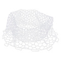Replacement Wear-Resistant Rubber Mesh Fish Catch Multifunctional Dip Net White 55cm 1 PCS. 