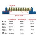 Flame Wiring Terminal Bar Wiring Row Zero Ground Copper Terminal Blocks Copper Bar Connection Terminal Distribution Box Connection Copper Screw Terminal Block. 
