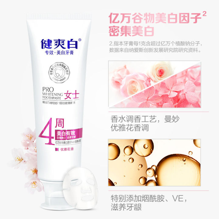 Naaisi%20Jianshuang%20Whitening%20Toothpaste%204%20Weeks%20Stain%20Removal%20and%20Brightening%20Teeth%20120g%20Niacinamide%20Toothpaste%20Fresh%20Floral%20Fragrance%20Replacement%20Delivery%20-%20Image%204