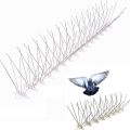 (Pack of 6) Bird Spikes Stainless Steel 5 Pin Deterrent Spikes Repellent Fence Spikes Comes Assembled & Covers 3.84 meters (384cm). 