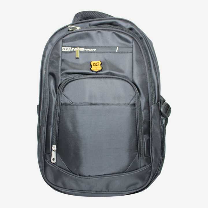 Black Cat Logo printed Black Color Fashion Bagpacks