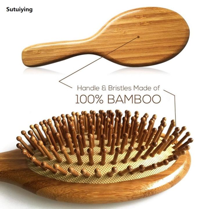 Sutuiying%20Air%20Cushion%20Comb%20With%20Bamboo%20Brush%20For%20Scalp%20Massage,%20Anti-static,%20No%20Hair%20Tangles%20Wooden%20Unique%20Design%20Massage%20Comb%20-%20Image%203
