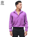 Tipikka Royal Purple Color Cotton Feel Full Sleeve Plain Formal Shirt For Men. 