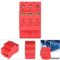 Overvoltage Protection 3P DC Power Protector 20KA 1000VDC Voltage Arrester Device Lightning Protection Arrester House Protection. 