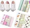 Baby 100% Cotton Swaddle Wrapper 4 Pcs Set. 