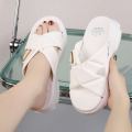 2023 Newcomer Korean Summer Fashion Women Slipper Sandal Cross Design Thick Sole - Fashion | Women's Footwear |. 