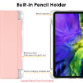 Transparent back case for 2022 iPad 10th Generation A2757 A2777 iPad 10 10.9 inch shockproof cover protective casing iPad 11th Gen 11 inch A16 A3354 A3355 A3356 holder with pencil slot bracket. 