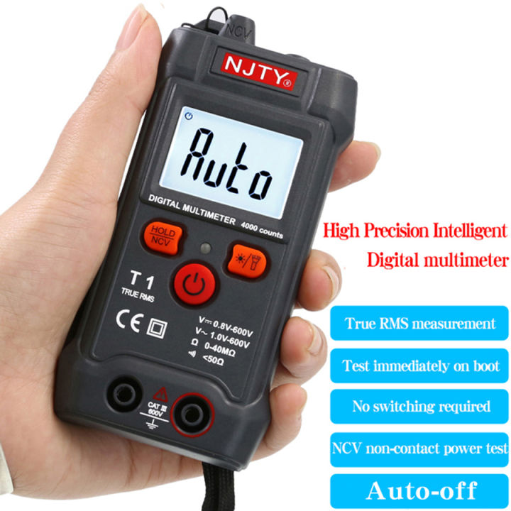 Smart Digital Multimeter Mini Sales promotion 1 Multimeter Small Non-Shifting Digital Smart ...