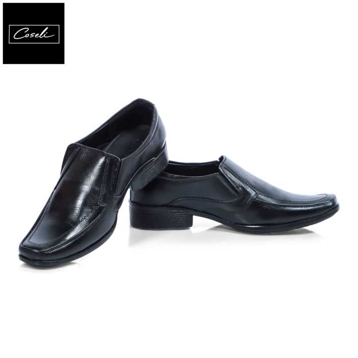 Coseli Black Color Plain  Formal Shoes For Men (1472)