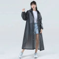 Adult Hooded Poncho One-piece Long Raincoat Reusable Men's And Women's Waterproof Raincoat Outdoor Travel Transparent Raincoat Netiie. 