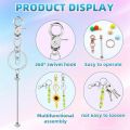 20pcs Beadable Keychains Bars,Diy Multicolor Blank Beadable Keychains-Keychain Bars for Beaded Keychain Making Kit. 