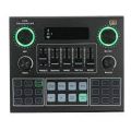 V9 Live Sound Card BT Accompaniment Audio Mixer with Sound Effects Broadcasting Recording Network Singing on Phones Laptop. 