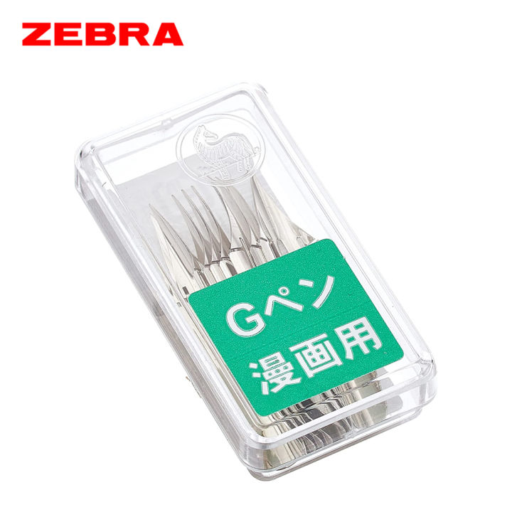 Zebra%20Comic%20Pen%20Nib%20-%20G%20Model%20-%20Chrome%20-%20Pack%20of%2010%20By%20KitabKalam%20-%20Image%203