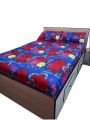 Multicolor Printed Design Cotton Flat Bedsheet With 2 Pillow Cover- Double Bed | Cotton Printed Bedsheet With 2 Pillow Cover. 