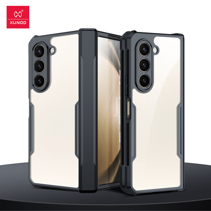 Xundd For Samsung Galaxy Z Fold5 Case Z Fold 5 Phone Cover Shockproof Protective Shell Transparent Clear Cases