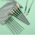 13 pcs Portable Makeup Brush Pack Set-In 2 Colors Pcs Makeup Brush Set With Storage Pouch For Women. 