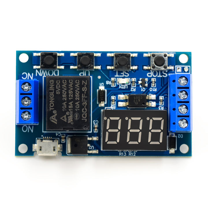 6-30V Relay Module Switch Trigger Time Delay Circuit Timer Cycle ...