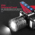 1 Set Rechargeable Head Light 360° Adjustable Angle Headlight Flashlight Motion Sensor for Fishing. 