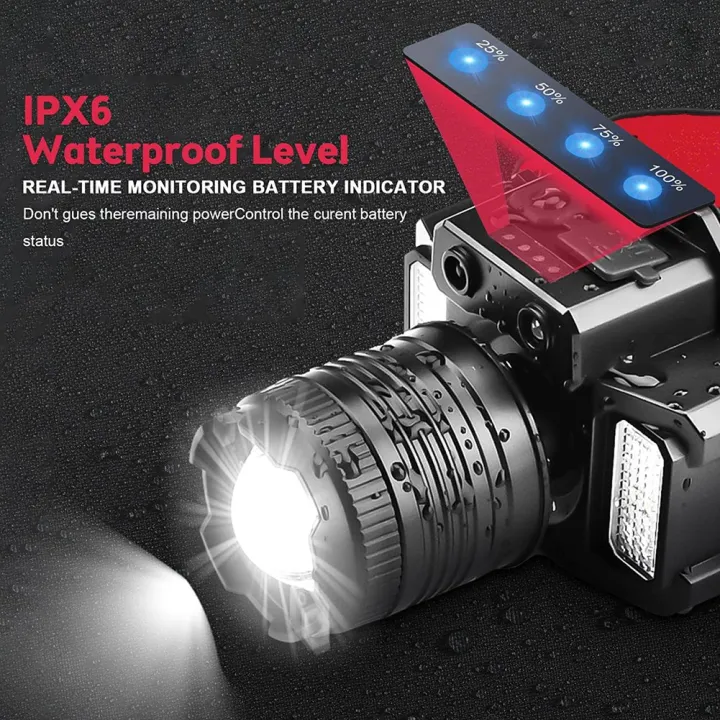 1%20Set%20Rechargeable%20Head%20Light%20360%C2%B0%20Adjustable%20Angle%20Headlight%20Flashlight%20Motion%20Sensor%20for%20Fishing%20-%20Image%205