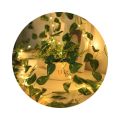 Home Wall Decor 2M 20 LED Green Leaf String Lights Battery Operated Artificial Vine Fairy Lights Fake Green Leaf Vine Design Curtain Led Lights Living Room. 
