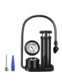 Bicycle Foot High Pressure Pump Portable Mini Bike Pump Foot Bicycle Tire Inflator With Pressure Gauge Bicycle Accessories. 