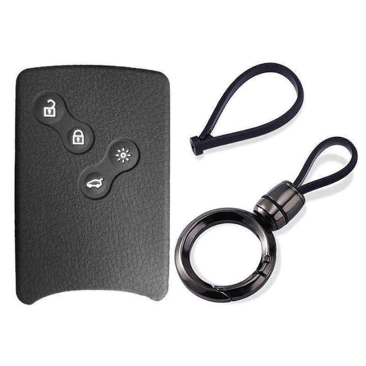 For%20Renault%20Stage%20Clio%20Logan%20Megane%202%203%20Koleos%20Scenic%20Card%20Keychain%20Case%204%20Button%20Car%20Silicone%20Cover%20Phone%20Number%20Key%20Chain%20Fit%20-%20Image%206