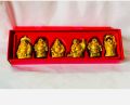 Prosperity Golden Laughing Buddha Figurines For Wealth And Success-Set of 6 PCs. 