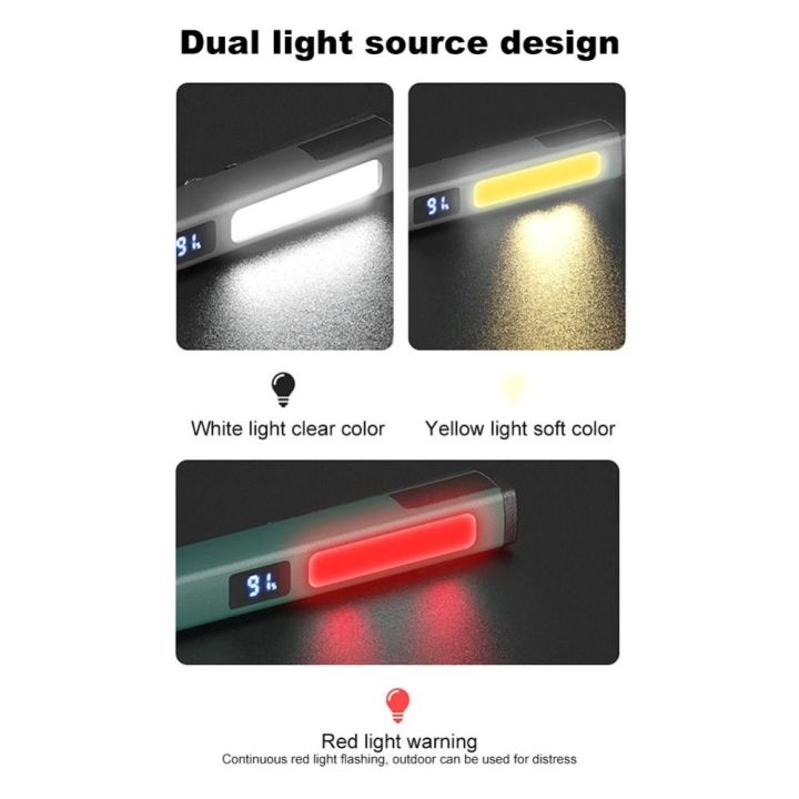New%20LED+SMD%20Pen%20Light%20Pen%20Clip%20400mAh%20Flashlight%20Waterproof%20120LM%20Work%20Inspection%20Flashlight%20Nursing%20-%20Image%203