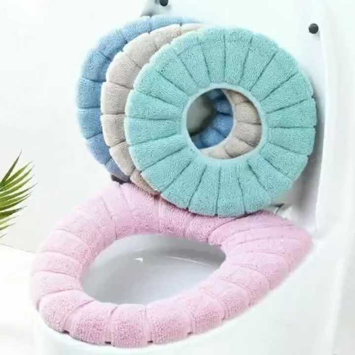 Washable Soft Warmer Toilet Seat Cover