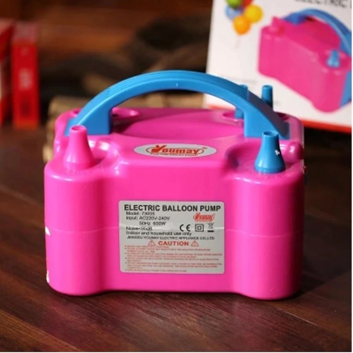 220V Double Hole Ac Inflatable Electric Air Balloon Pump Electric Balloon Inflator Pump Portable Air Blower