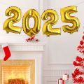 New 40 Inch 2025 Digital Balloons Party Supplies Globo Aluminum Foil Balloons Colorful Photography Prop New Year Decorations. 