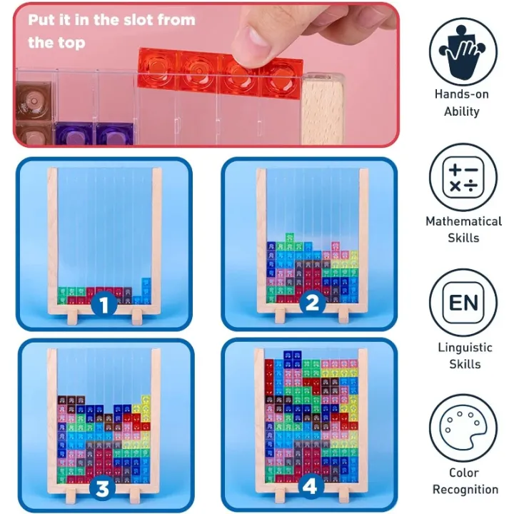 Wooden%20Blocks%20Puzzle%20Brain%20Teasers%20Toy,%20Intelligent%20Colorful%203D%20Plastic%20Blocks%20Game%20with%20Vertical%20Wood%20Frame%20Game%20Board,%20Tangram%20Educational%20Montessori%20Toys%20Gift%20for%20Kids%20Age%204-8%20Years%20Old%20-%20Image%204