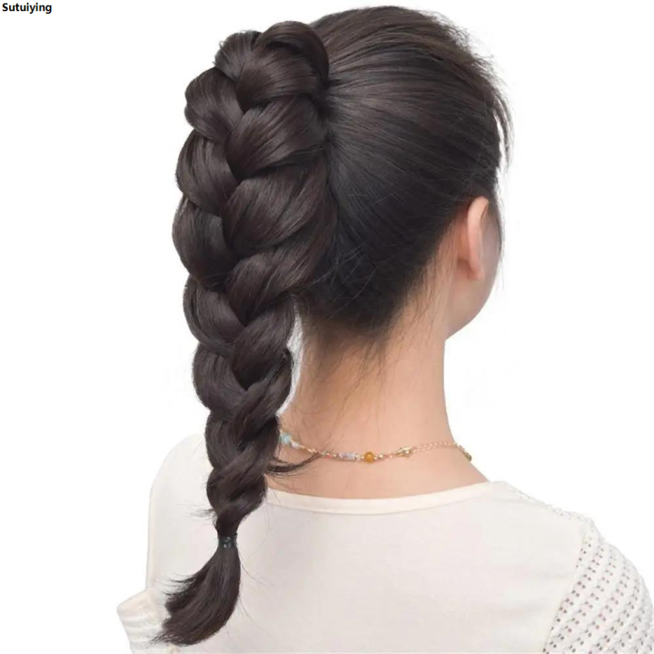 Sutuiying%20Synthetic%20Fashion%20New%20Chinese%20Style%20Long%20Curly%20Hair%20High%20%E3%80%902025%20Version%E3%80%91%20Ponytail%20Grabber%20Twist%20Braid%20Natural%20Artificial%20Hair%20-%20Image%203