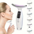 Bulk Bazzar Premium Face Eye Neck Massager | EMS 7 Color LED Face Massager Electric Gua Sha Face Shaper | Skin Tightening EMS Massager | Anti Wrinkle Face Lift Device | Neck Face Wrinkle Remover Vibrator Machine USB Rechargeable. 