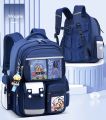 School Bag Waterproof Kids Primary School Multi Pocket Bag for Boys Girls Suitable up to Class 1 to 6. 