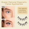 Hot Magnetic Magnetic Eyelashes Kit Natural Look Faux Mink Magnetic Lashes No Glue Reusable False Eyelashes with Magnets for Eyelash Extension. 