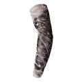Temporary Tattoo Sleeves Tattoos Full Long Slip On Arm Tattoo Sleeve Kit Men Elastic Nylon Glove Tattoos Black Skull Design. 