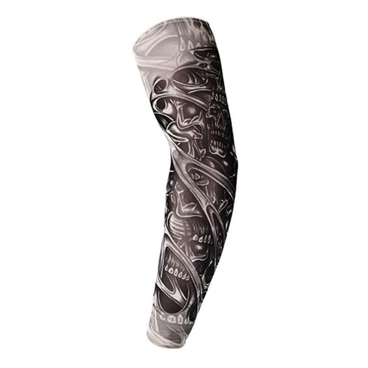 Temporary%20Tattoo%20Sleeves%20Tattoos%20Full%20Long%20Slip%20On%20Arm%20Tattoo%20Sleeve%20Kit%20Men%20Elastic%20Nylon%20Glove%20Tattoos%20Black%20Skull%20Design%20-%20Image%204