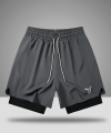 Half Pant With Inner Tights For Men. 